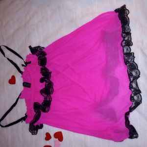 Hot pink nightie